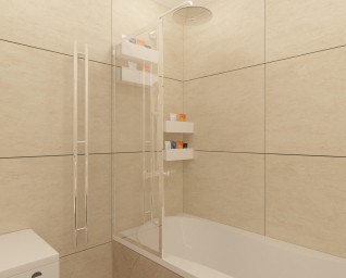дизайн квартиры 58 кв м ЖК Авиатор 25