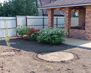 беседка с камином-барбекю 6