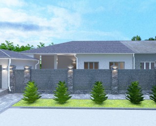 Загородный дом (дизайн фасада) 2