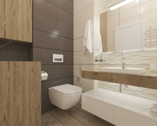 дизайн ванной комнаты (совмещенный санузел) 1